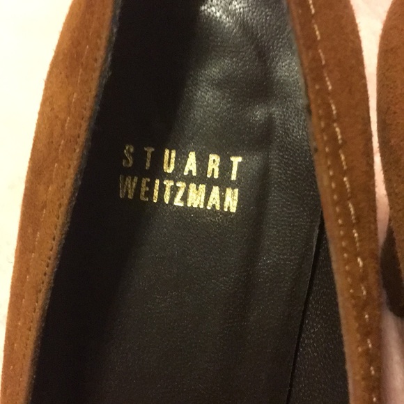 Stuart Weitzman Suede Tassel Gum sole Heels - Picture 8 of 12